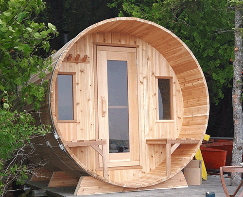 barrel sauna