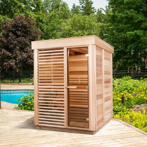 outdoor pure cube sauna